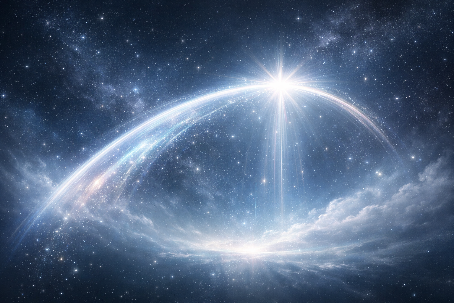 “Kosmische lichtboog – symbolisch voor het Arcturium Systeem”
